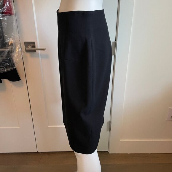 Baia Classic Polyester Viscose Blend Lined Midi Pencil Skirt Black Sz 8 - Picture 4 of 11